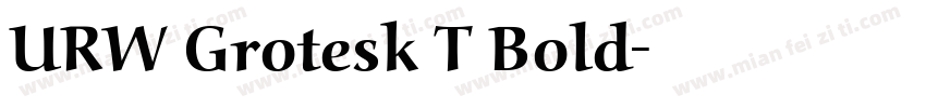 URW Grotesk T Bold字体转换